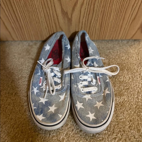 Vans Shoes - Vans Washed stars blue